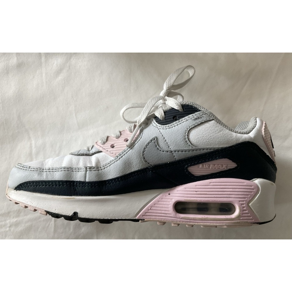Nike Air Max 90 Shoes Youth Size 3.5Y HF6358-104 Leather Running Pink - Picture 13 of 15